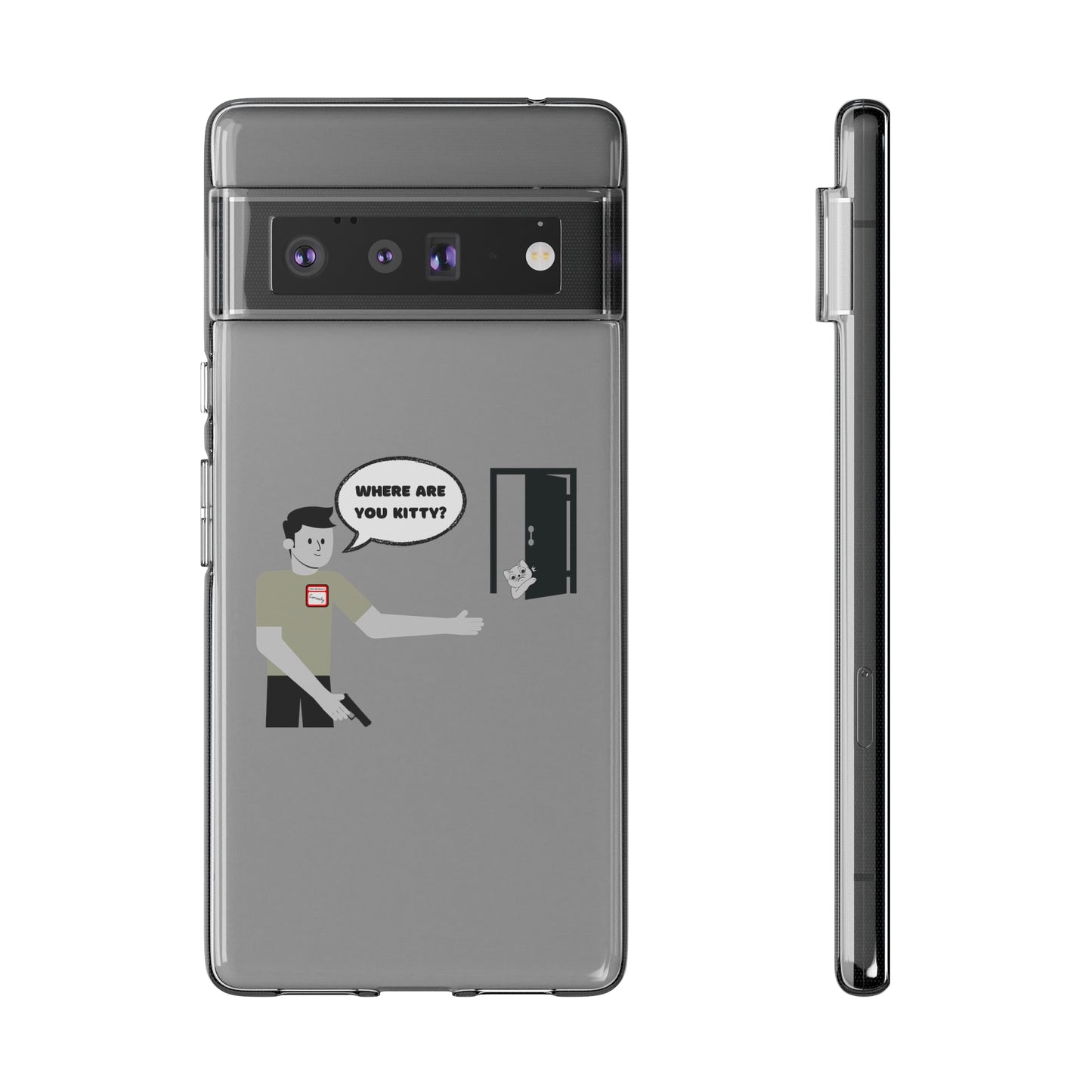 "Curiosity" Killing The Cat Phone Case - Google Pixel Phones